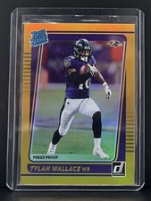 2021 Panini Donruss Gold Holo Press Proof Tylan Wallace Rated Rookie #274