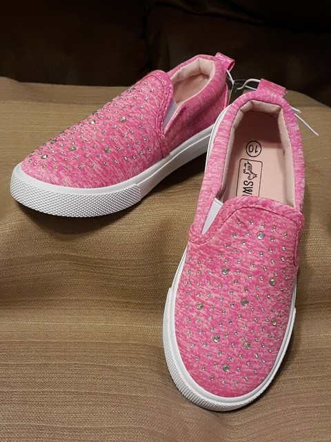 pink rhinestone sneakers