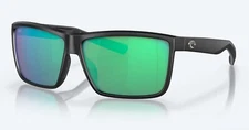 NEW Costa Del Mar RINCONCITO Matte Black / Green Mirror Polarized Glass 580G