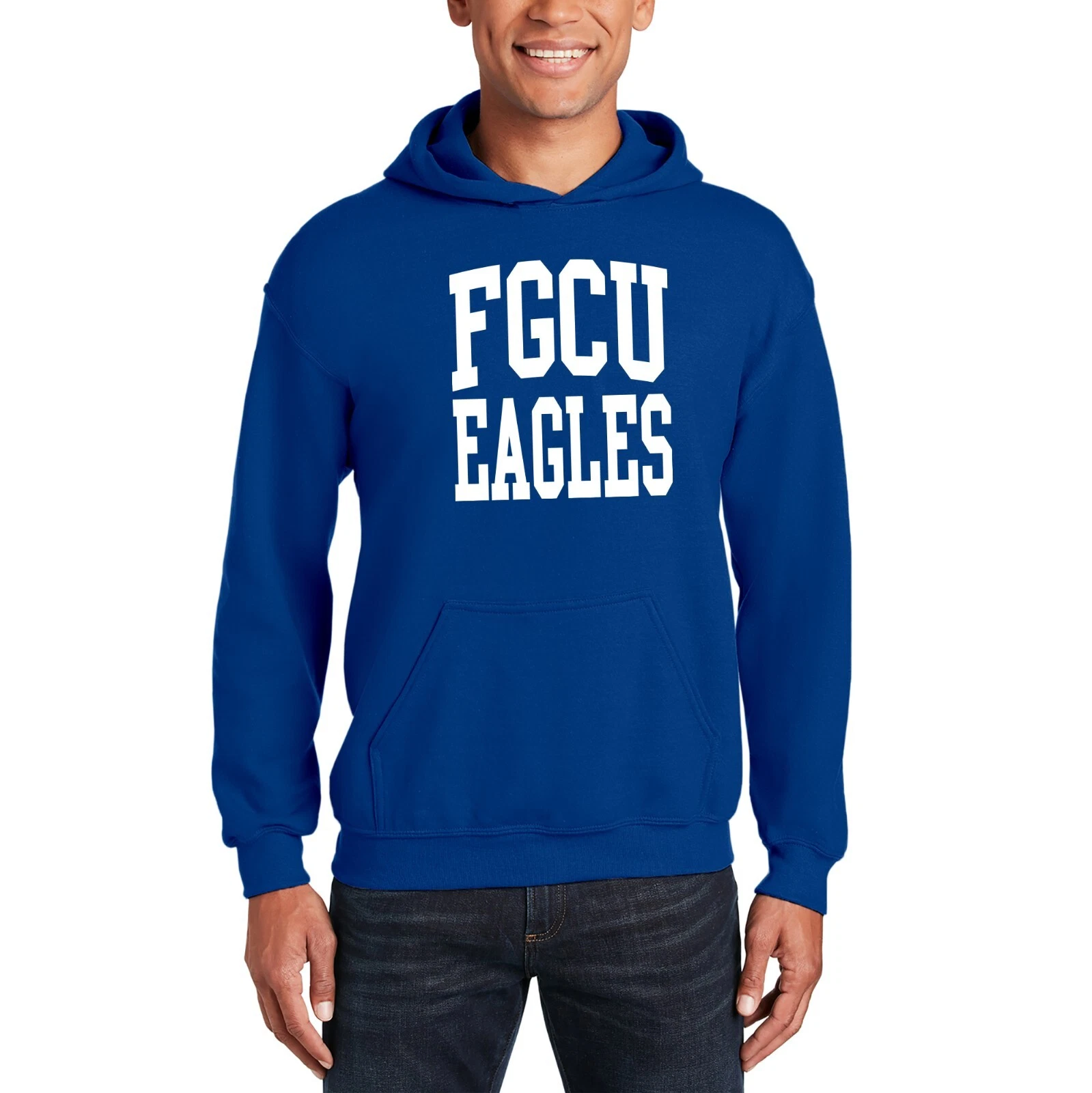 VETEMENTS Felpa con cappuccio FGCU Eagles stampa fronte e retro Royal