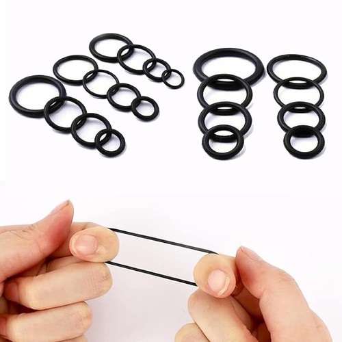 50pcs O Ring Assorted Set Black Rubber Seals Tap Sink Washers Plumbing Air Gas - Picture 8 of 10