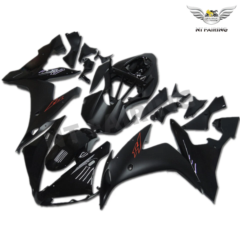 NA Black Injection Plastic Fairing Fit for Yamaha 2004 2005 2006 YZF R1 ABS r004 - Image 3 of 4