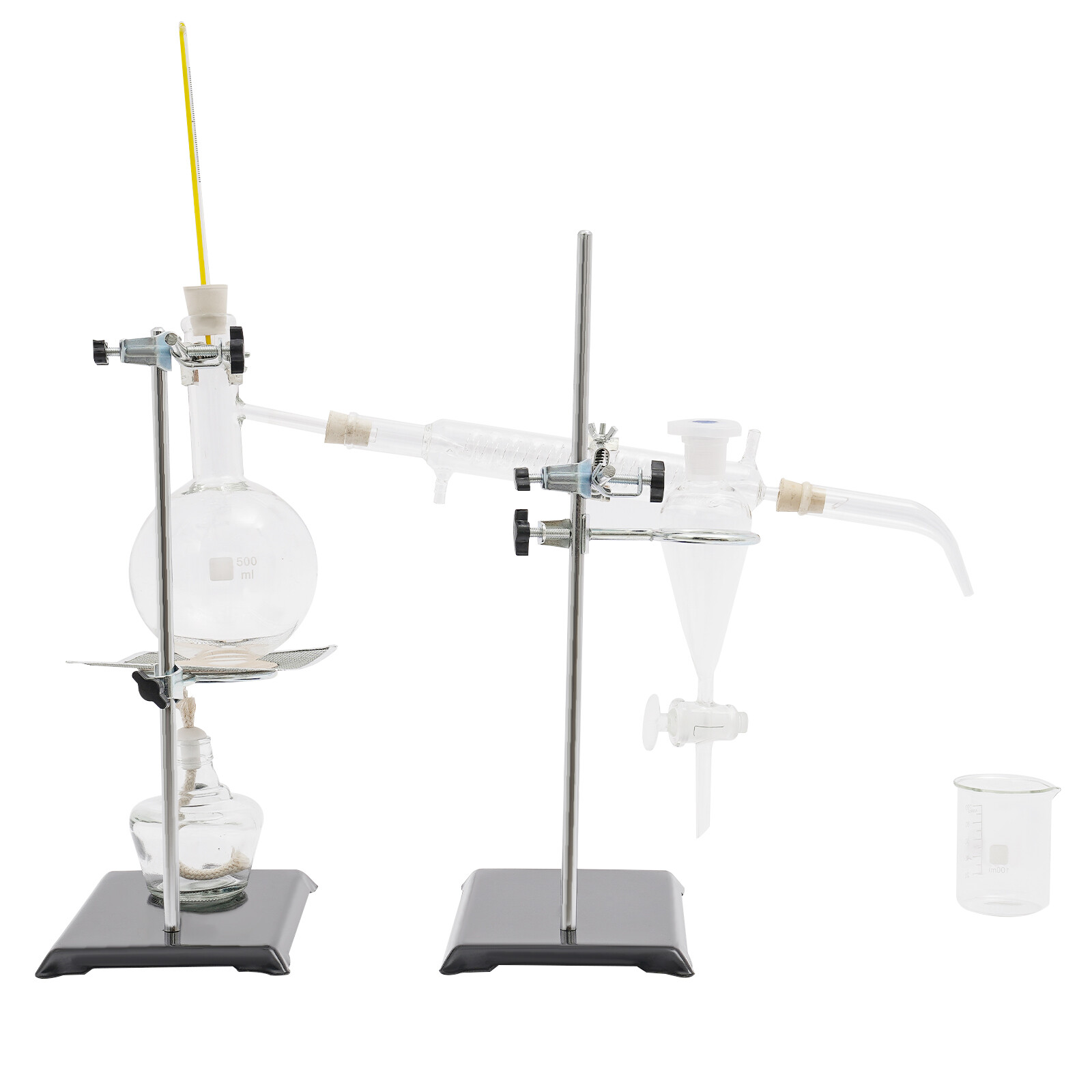 500ml Essential Oil Distillation Kit Lab Apparatus Distillation Glassware Set thumbnail 11