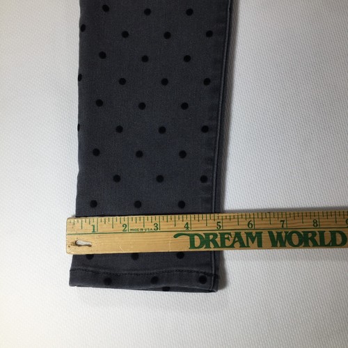 Girls Pants Jeggings Children's Place Size 10 Gray Polka Dots Pockets Stretch - Picture 3 of 12