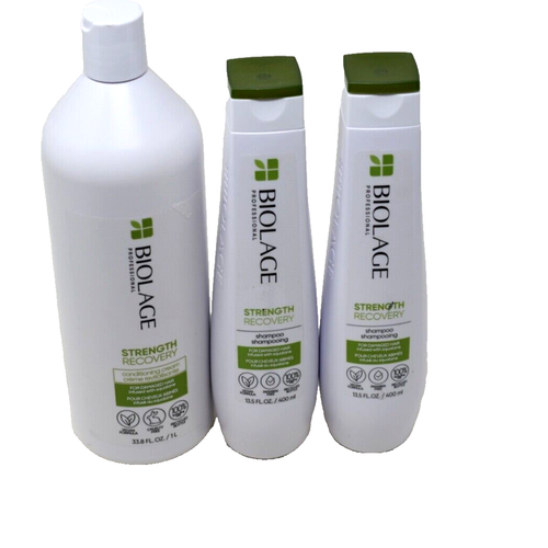 Biolage Strength Recovery Hair Conditioner 33.8 oz and Shampoos 27 oz NEW - Picture 1 of 5