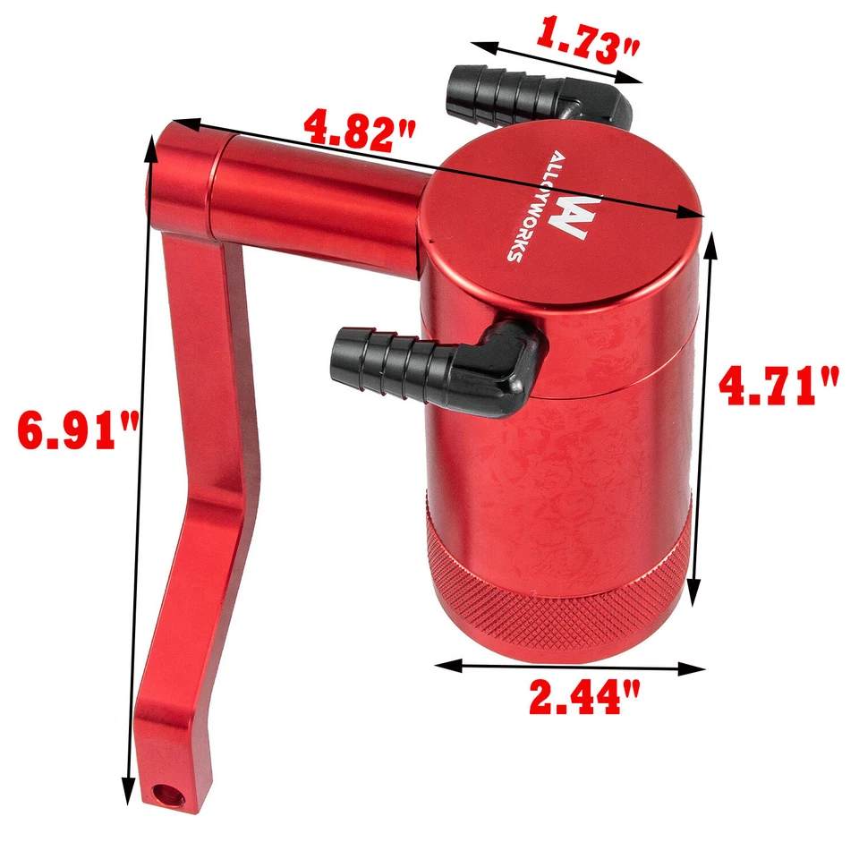 Kit de lata de captura de óleo com suporte Z para 2011-21 2019 Dodge Challenger Chrysler 6.4L - Imagem 2 de 4