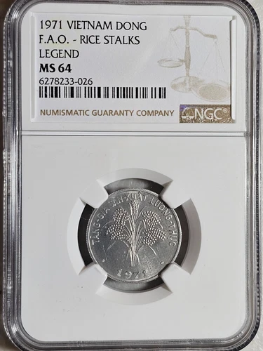 South Vietnam 1 Dong 1971 FAO NGC MS 64