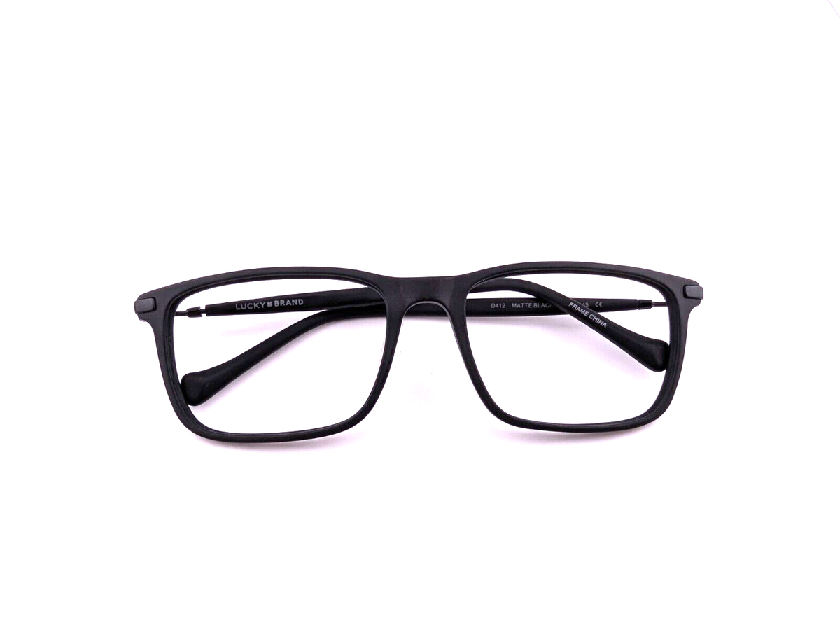Lucky Brand Eyeglasses Frames Only, D412, 55-18-145, Matte Black