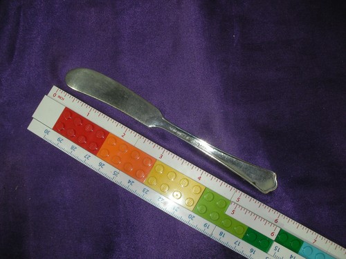 Vintage International Silver Plate Flat Handle Butter Knife Spreader Lady Betty - Picture 5 of 5