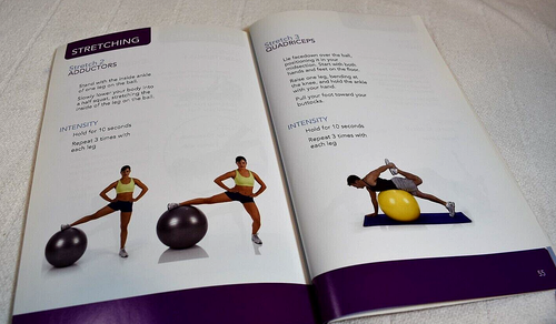 Extra Total Body VHS Video Workout Plus Swiss Ball Core Training Gray Ball & DVD - Picture 14 of 23