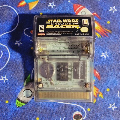 Star Wars Episode I - Racer Game Boy Color Authentic Saves Rumbles No Cover