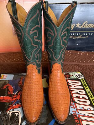 Nocona Hornback Caiman 9.5 D Exotic Cowboy Boots