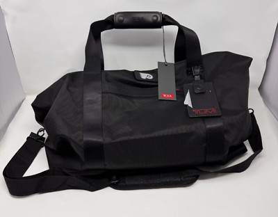 TUMI Double Ballistic Travel Satchel Black Expandable Duffel Bag Philly Flyers