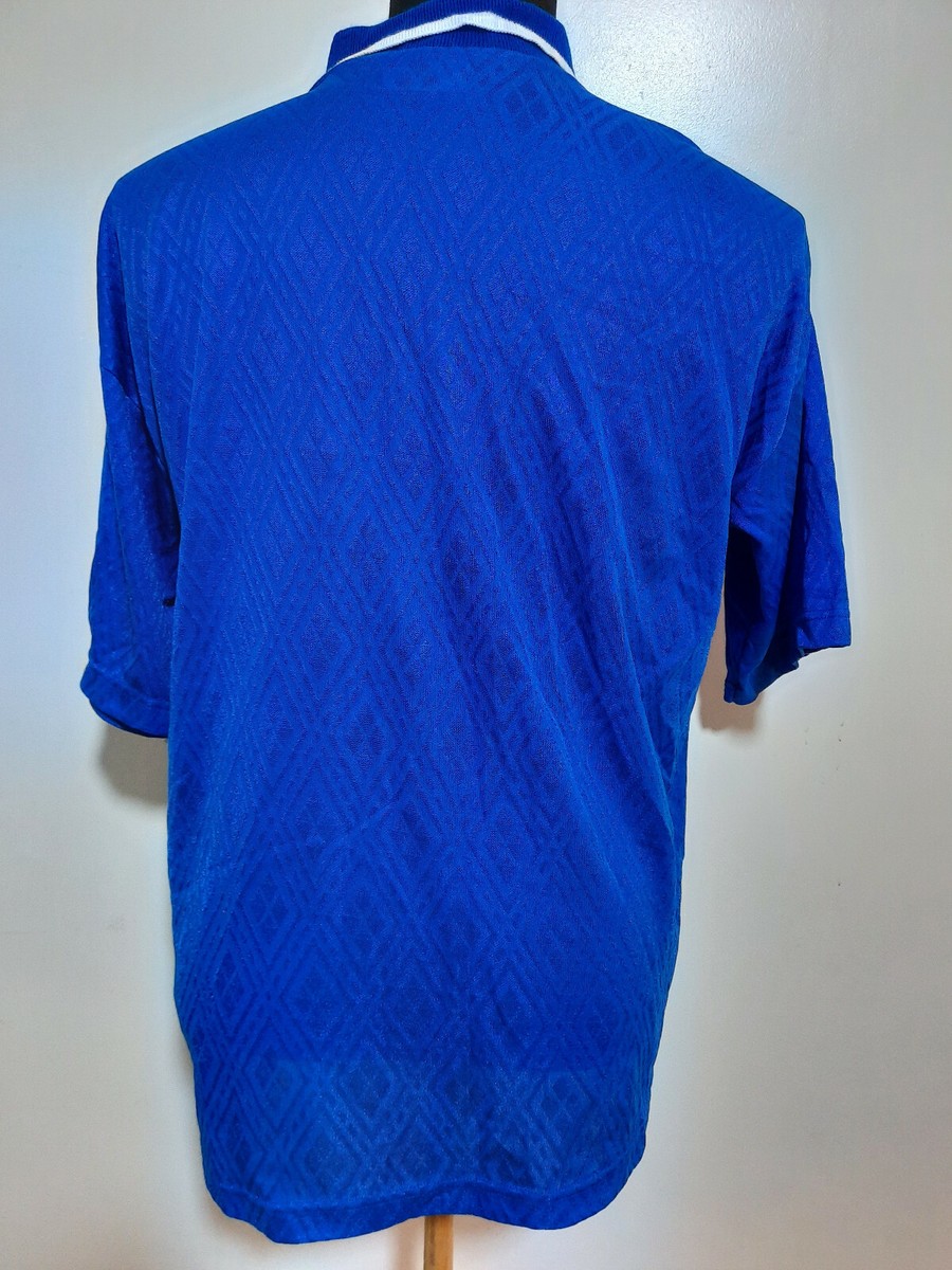 vtg Manchester United 90's blue jersey shirt Umbro L / XL
