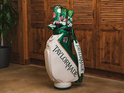 TAYLORMADE 2025 SEASON OPENER MASTERS EDITION STAFF BAG WHITE/GREEN - Picture 2 of 11