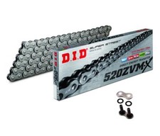 DID ZVMX bike X-Ring chain pitch 520 / 112 Links open+rivet lock