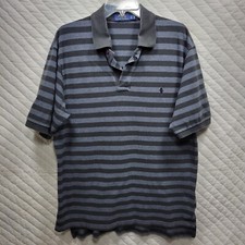 Polo Ralph Lauren Cotton Men's Big  Tall Short Sleeve Polo Black Size LT Tall