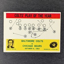 1964 Philadelphia #14 Colts Play of the Year Card NM