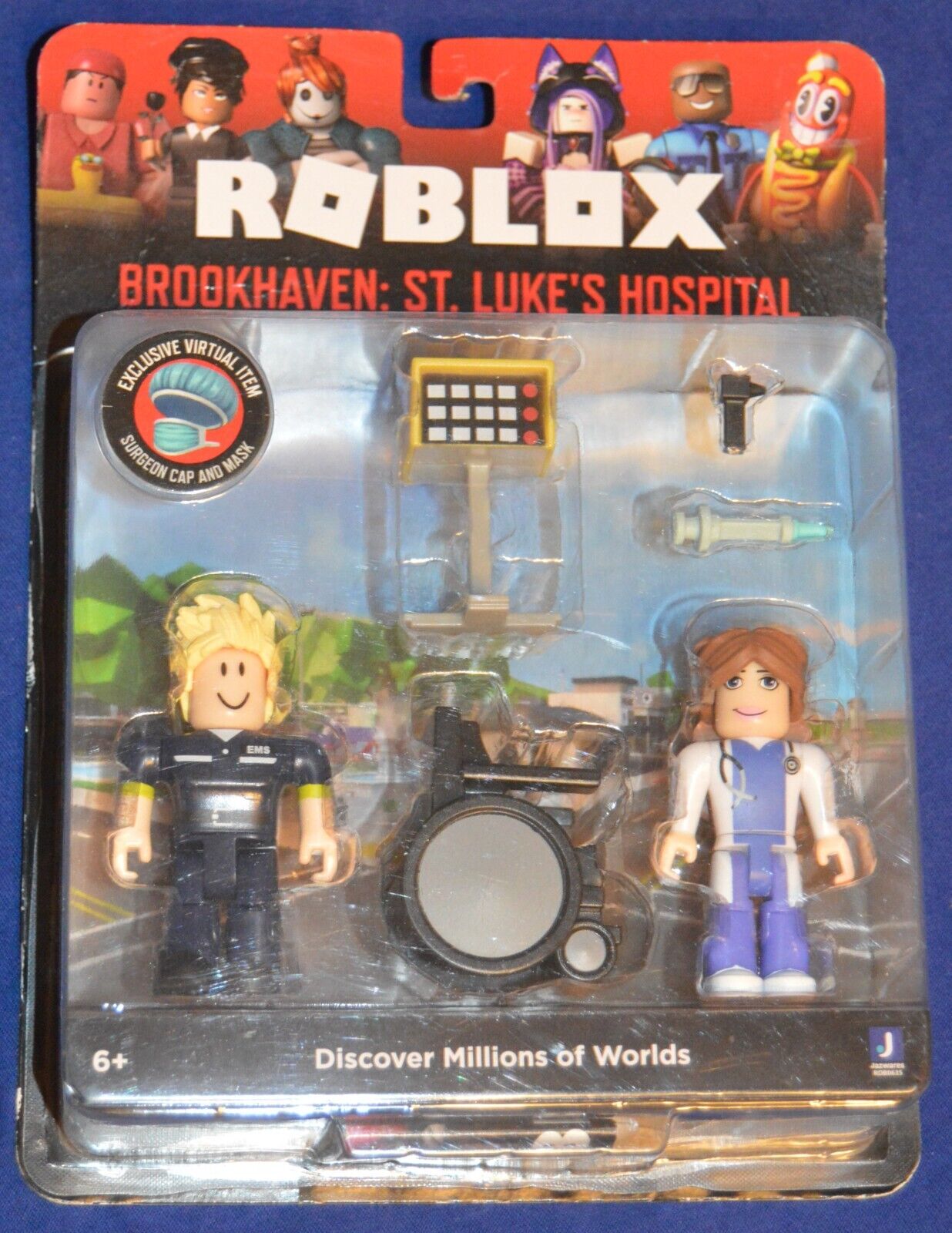 Jazwares Roblox Game Packs Brookhaven: St. Lukes Hospital Action