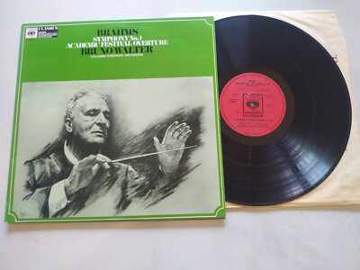 Brahms Symphony No 4 Op 98 Bruno Walter CBS UK Press - LP 12'' Vinilo VG/VG