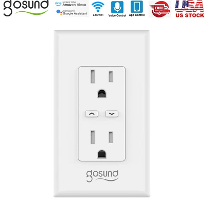 Gosund Electrical Smart Outlet 15A with Energy Monitor 1800W Surge Protection US