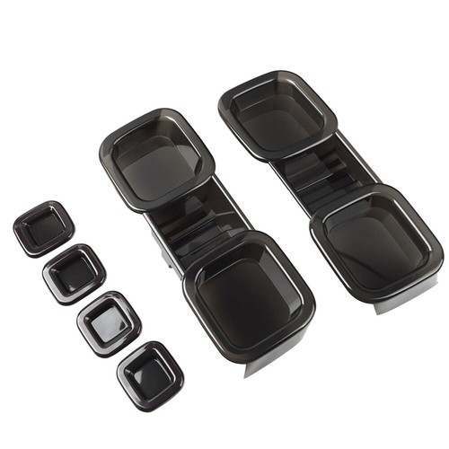 For Land Rover Defender 007 Bond Edition V8 Smoked Black Tail Light Trim Covers - Picture 5 of 9