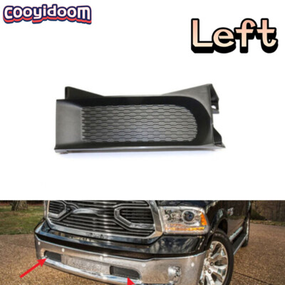 Left front bumper decked fog lamp cover ABS For Ram 1500 2013-2018