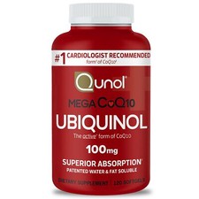 Qunol Mega CoQ10 Softgels, 100 Mg, 120 Count