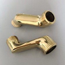 Gold Color Brass Clawfoot Bathtub Faucet Swing Arms - Adjusts From 3-3/8" Gba179