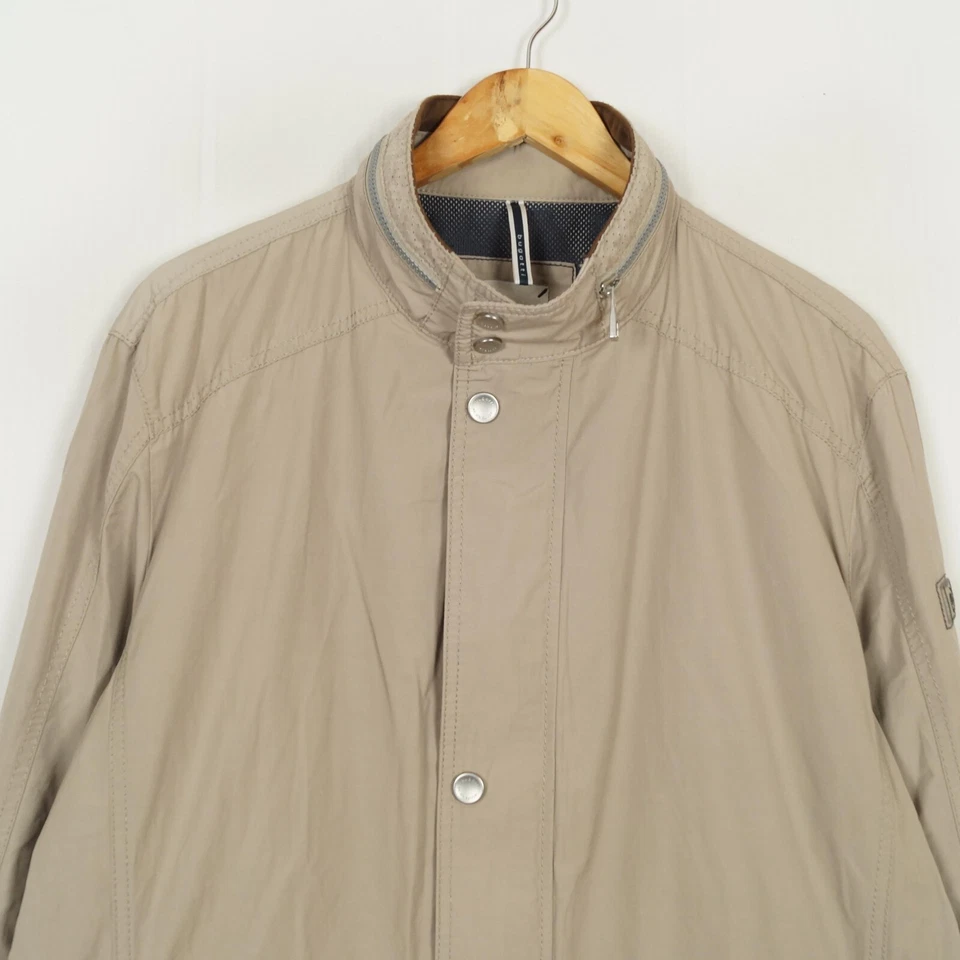 Chaqueta para hombre BUGATTI talla IT54 UK44 2XL beige estilo militar cuello alto Foto 4 de 4