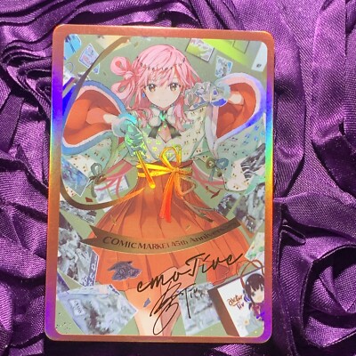 Miku Strawberry Pretty Influencer Models Anime Holo Waifu Girl Card