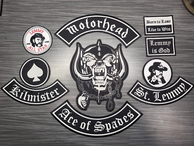 EMBROIDERED MOTORHEAD ACE OF SPADES FULL PATCH SET 10pcs (Please Read Ad)