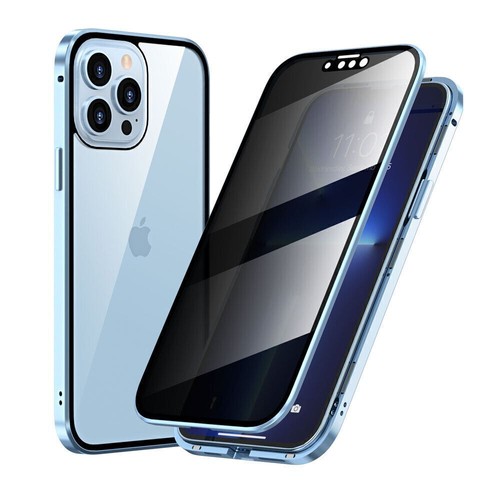 Privacy Anti Spy Magnetic 360 Protective Case For iPhone 16 Pro Max 15 14 13 11 - Picture 14 of 19