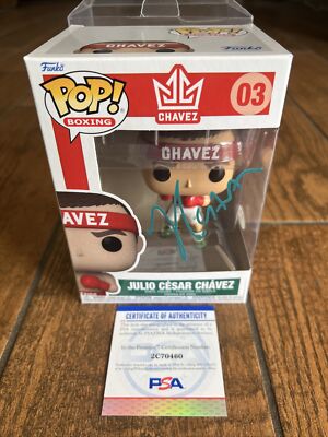 Julio Cesar Chavez signed Funko Pop! Boxing autograph PSA Witnessed