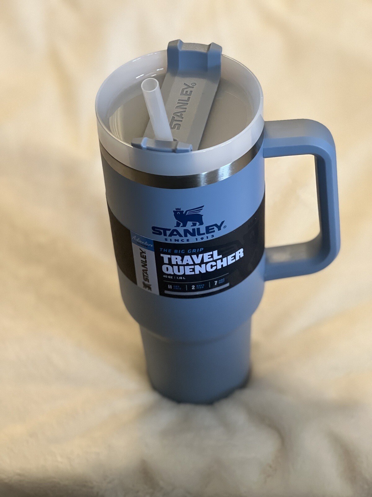 STANLEY *Chambray Blue* Adventure Quencher Travel Tumbler Cup Mug 40oz