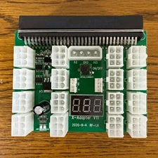 16 Port Chain Sync Power Supply Breakout Board HP DELL 1200 1400 750 GPU Mining