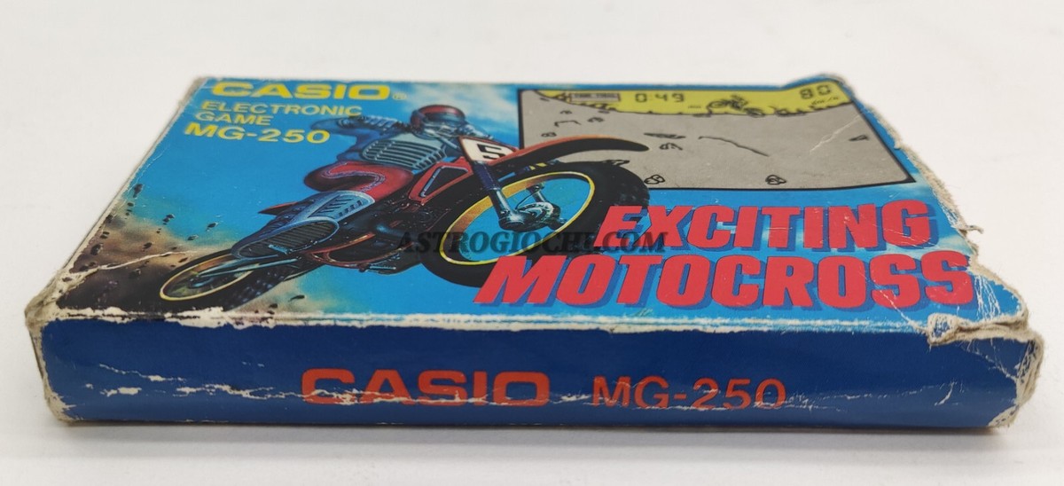 CASIO EXCITING MOTOCROSS MG-250 HANDHELD GAME WATCH VINTAGE 1985 