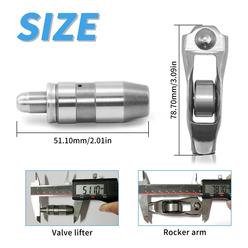 EPChunMi 8x Lifters 8x Rocker Arms Fits 2002-2012 Dodge Ram 1500 Engine 4.7L 3.7 - Изображение 4 из 4