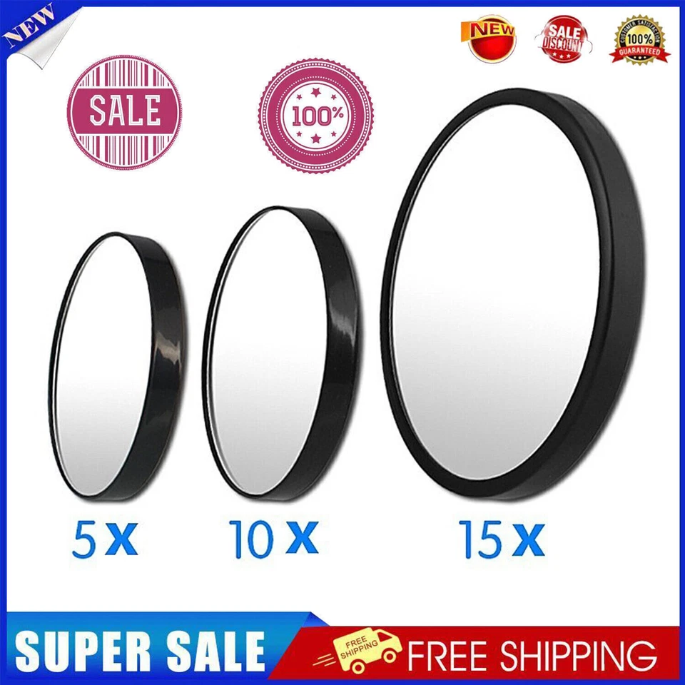 5x/10x/15X Magnifying Make Up Mirror Handheld Eyebrow Tweezing Eye Makeup Pocket - Image 2 of 4