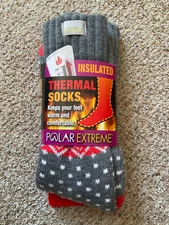 New POLAR EXTREME Women Shoe Size 5-9/ Sock Size 9-11 INSULATED THERMAL SOCKS