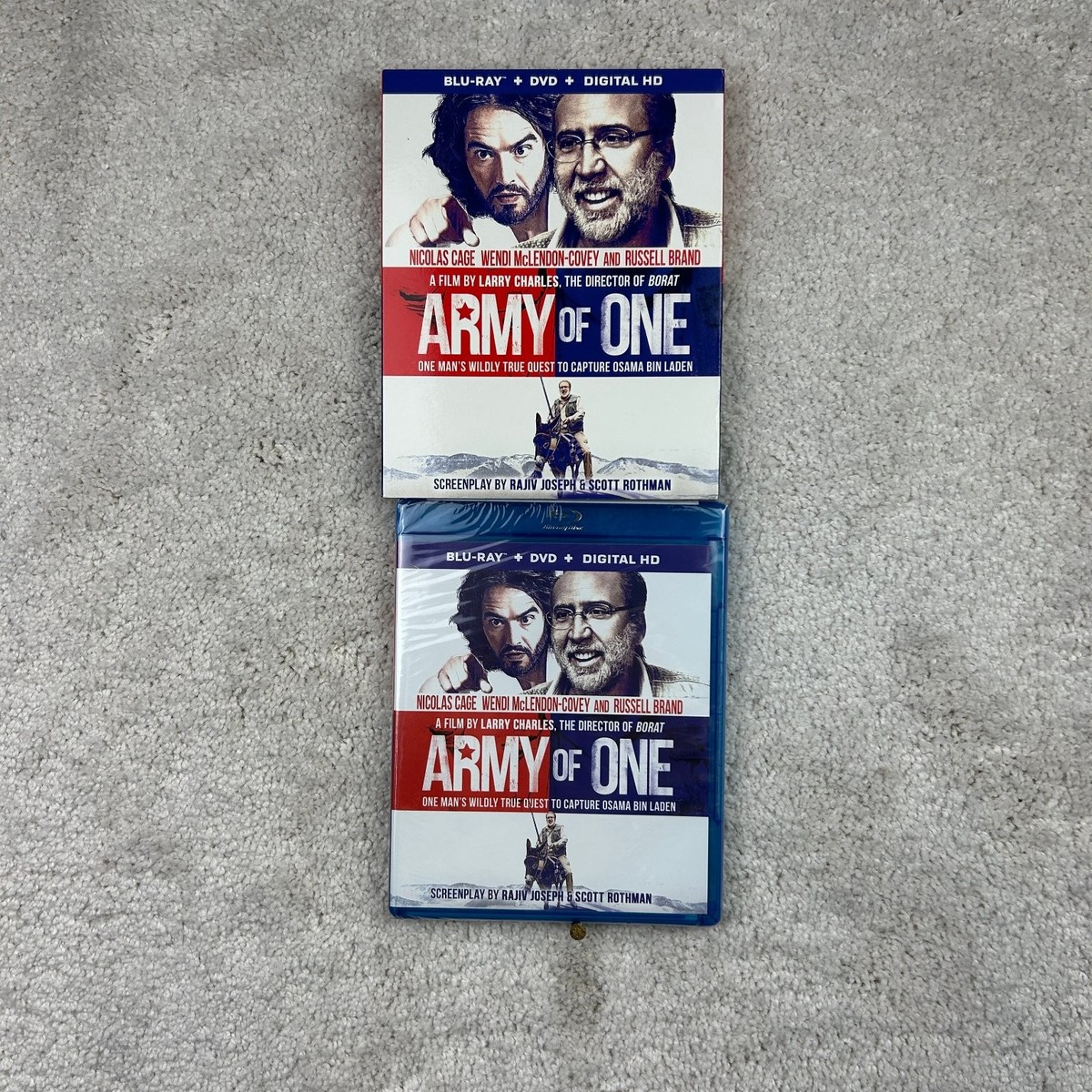 Army of One Blu-ray DVD Digital HD 2016 Nicolas Cage Larry Charles