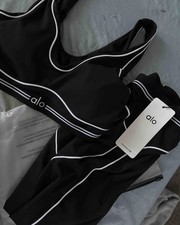 Black Alo 2 Piece Set Size Medium Tags Still Attached New Never Worn See Pics