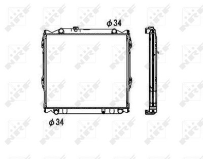 NRF KÜHLER WASSERKÜHLER MOTORKÜHLER 53708 für TOYOTA