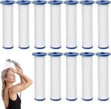 12 Pcs Shower Head Filter Replacement Cartridge, 2.95 Inch PP Cotton Water