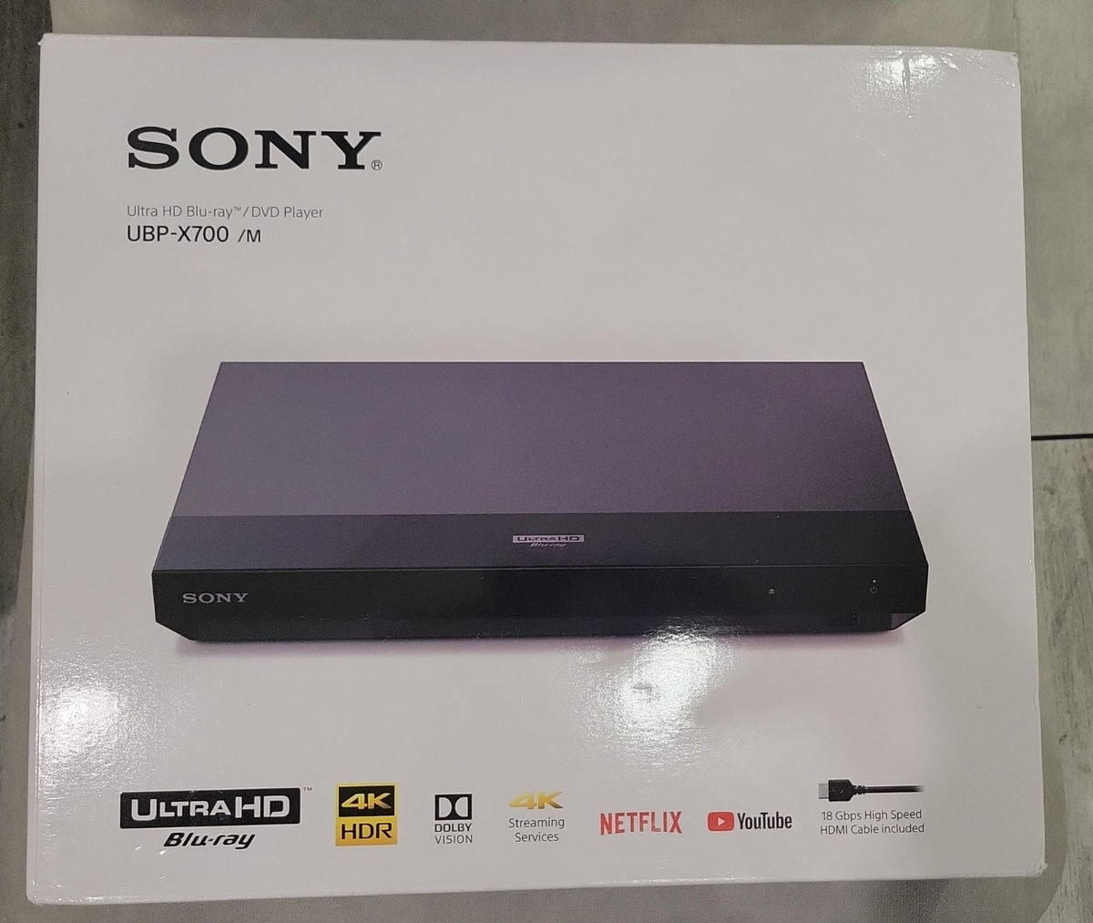 Sony UBP-X700 4K Ultra HD Blu-ray DVD Player - Black for sale