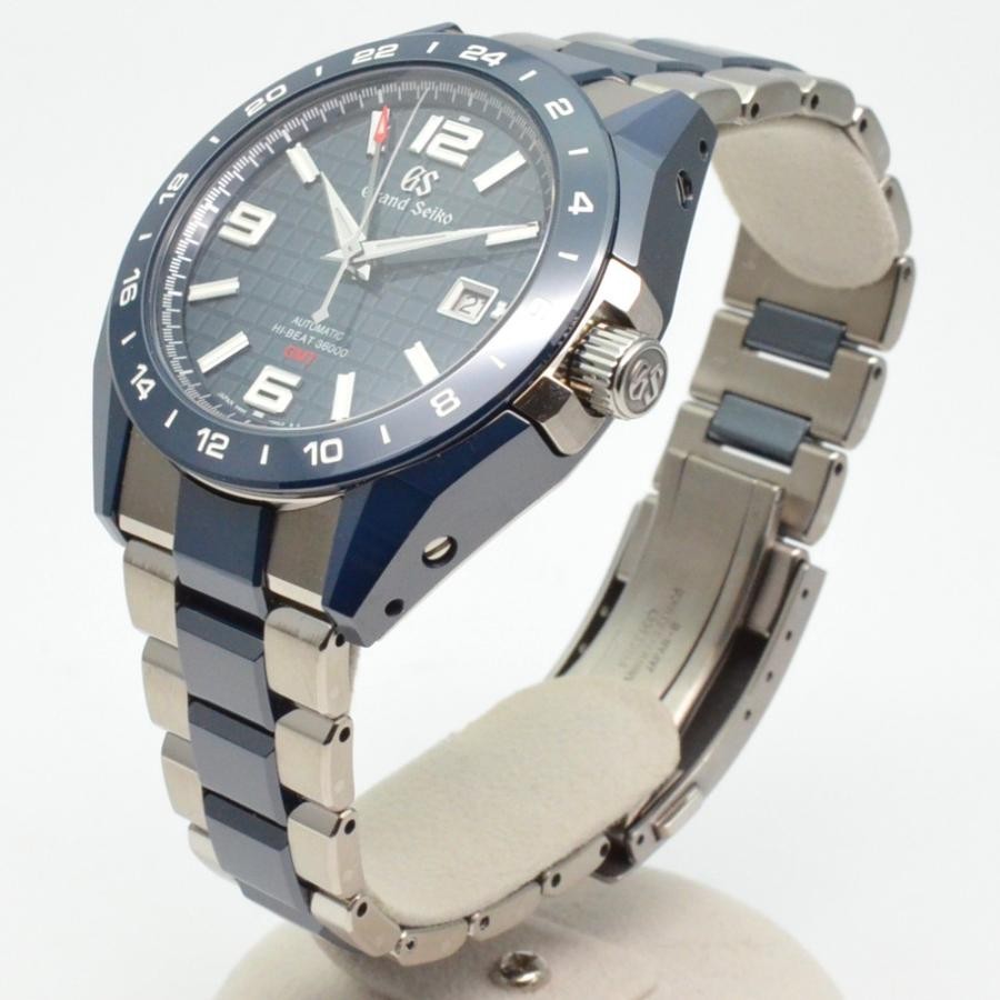 Grand Seiko SBGJ233 9S Mechanical Hi-Beat GMT Navy Automatic 46mm Men's Watch image 3