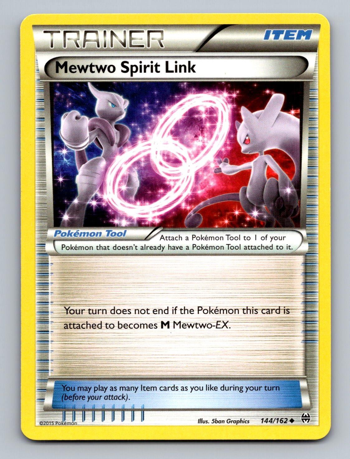 Mewtwo Spirit Link 144/162 Uncommon BREAKthrough Pokemon Lightly Played