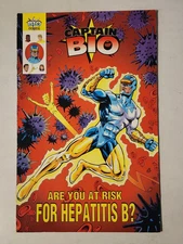 Captain Bio Are You At Risk for Hepatitis B? #2 Merck Vaccine Promotional Comic