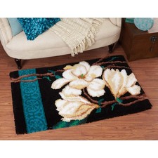 Herrschners Magnolia Designer Rug 13 Latch Hook Kit