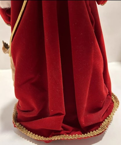 Christmas Collectible 1991 16" Santa Claus Tree Topper Figure Old St Nicholas - Picture 12 of 18
